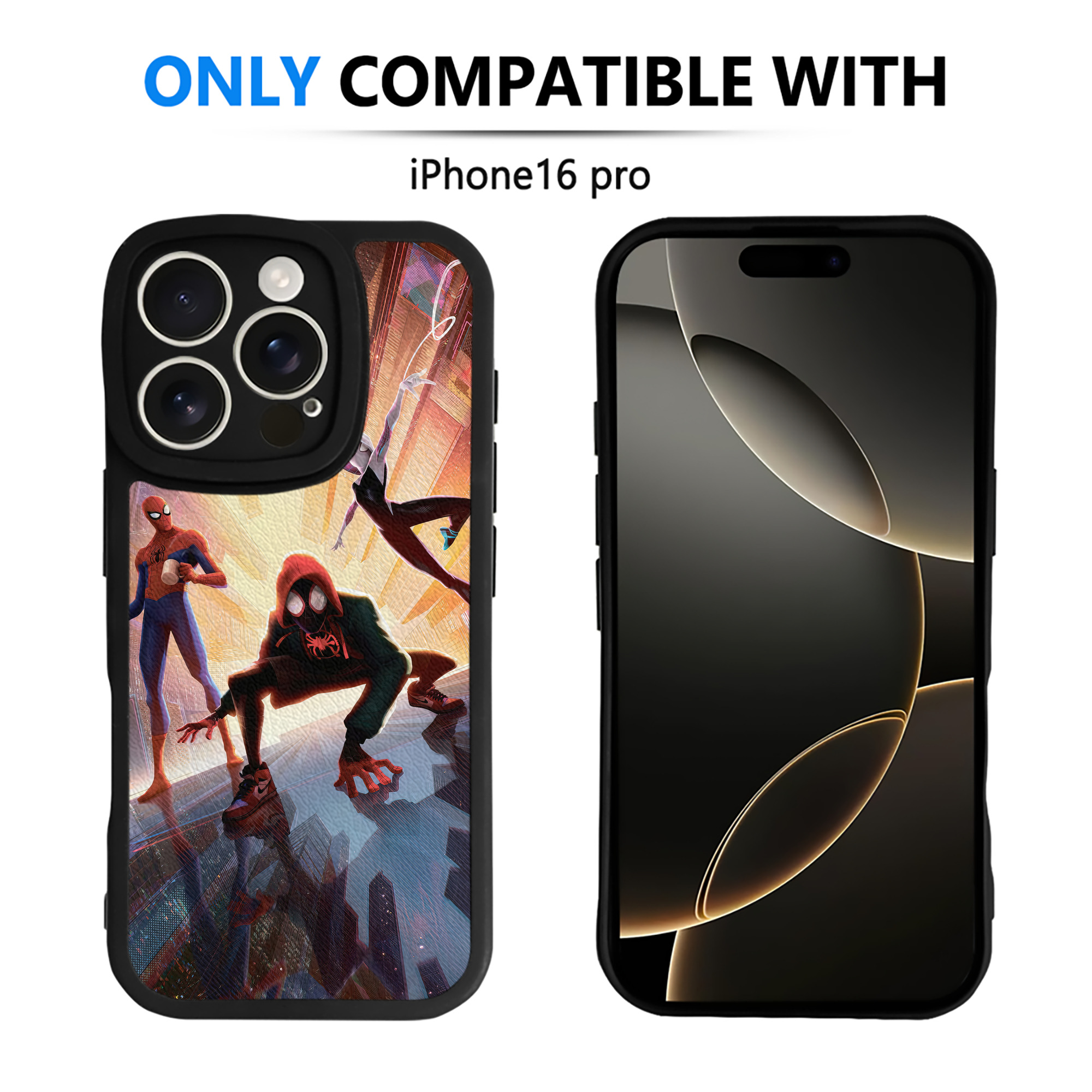 Spider Man スパイダーマン 【iPhone 16シリーズ対応】シリコンスマホケース（レザー調） 材質：シリコン
